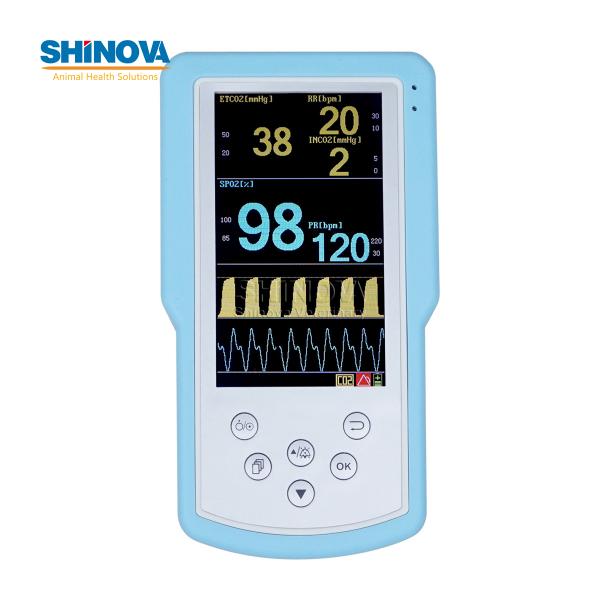Capnógrafo e Monitor de SpO2 Veterinário Portátil