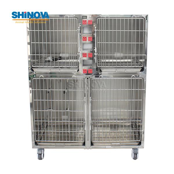 Gaiola Modular de Aço Inoxidável para Cães (com tomadas)