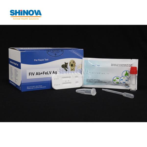 Teste Rápido Combinado FIV Ac + FeLV Ag